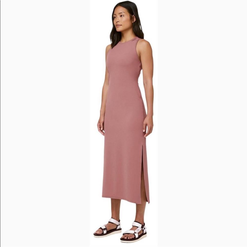 Lululemon Get Going Dress - red dust